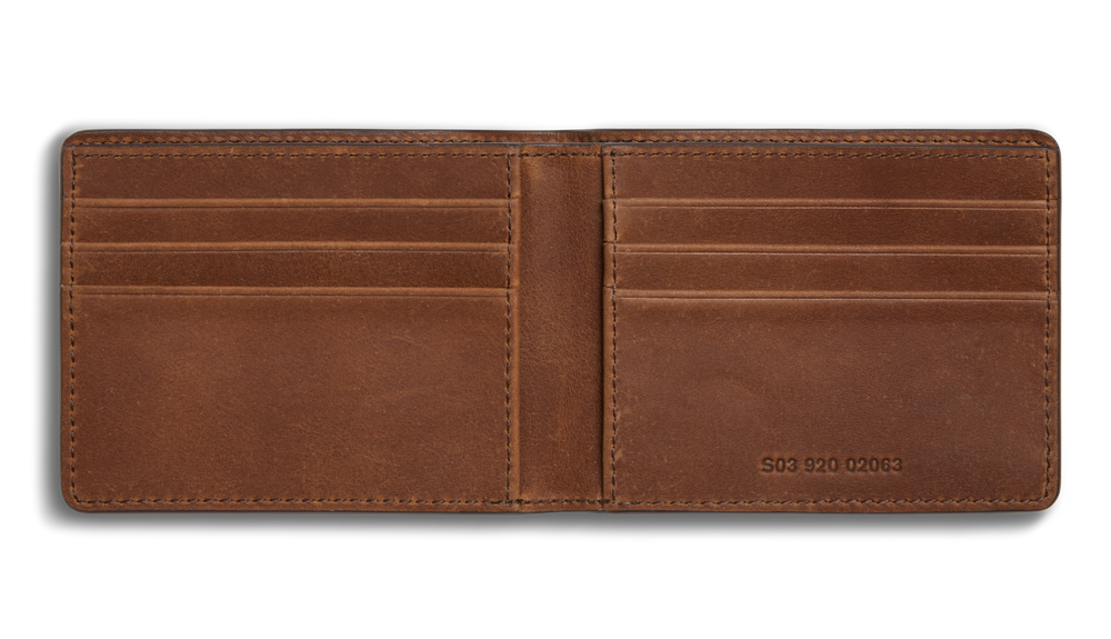 Slim Bifold Wallet - Medium Brown