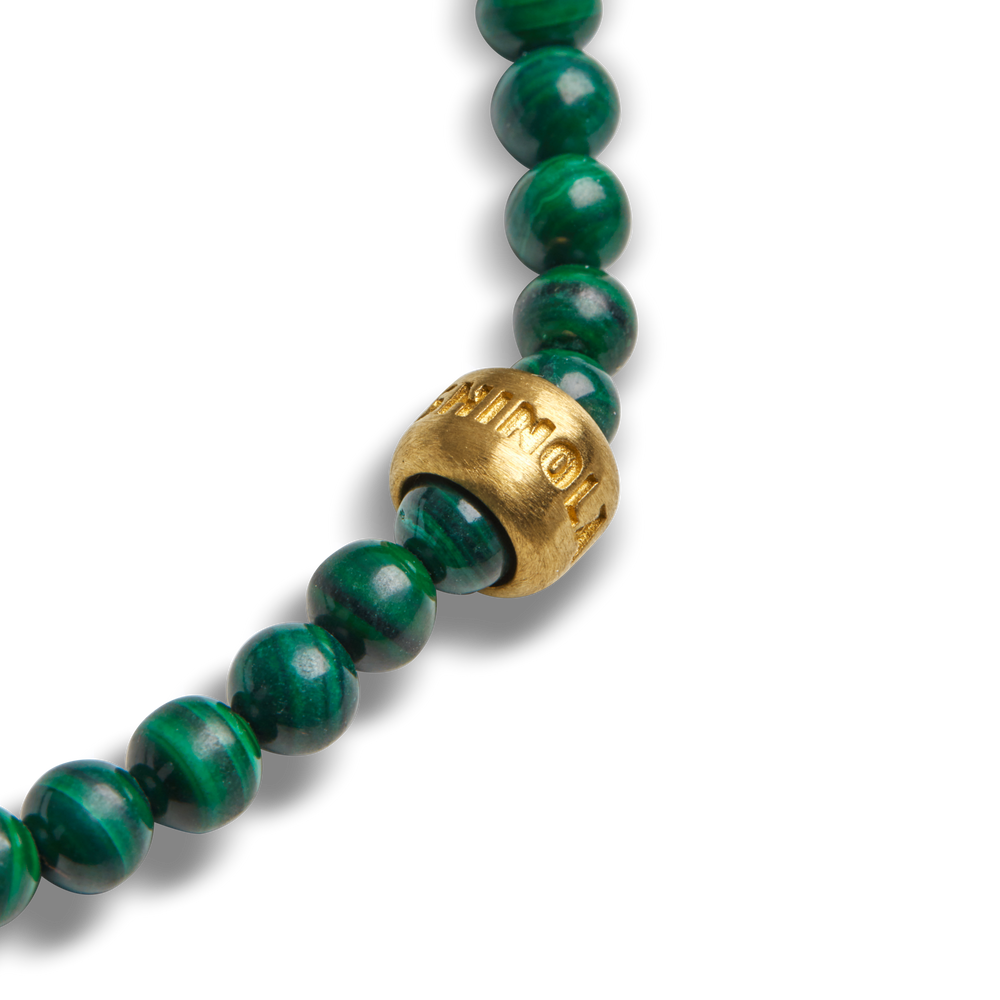 4mm Beaded Bracelet Malachite