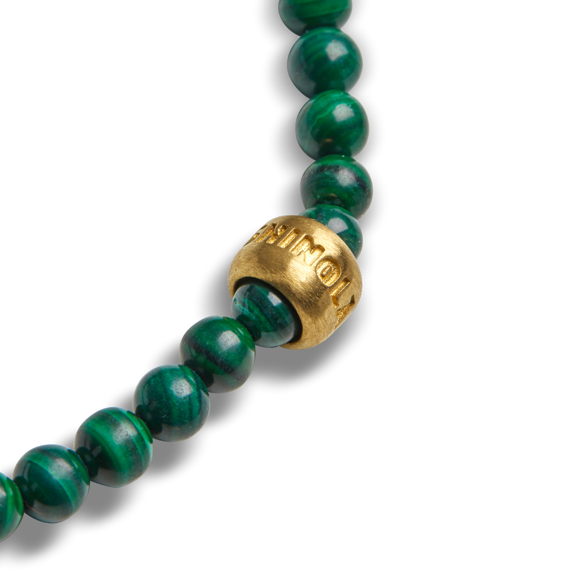 4mm Beaded Bracelet Malachite
