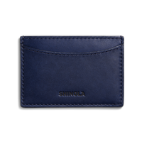 Leather 3 Pocket Card Case - Lake
