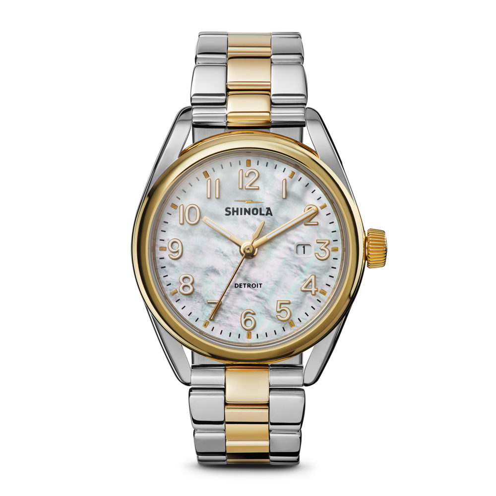 Derby Watch - White Mother of Pearl