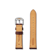 20mm Tangerine Leather Watch Strap - Tangerine