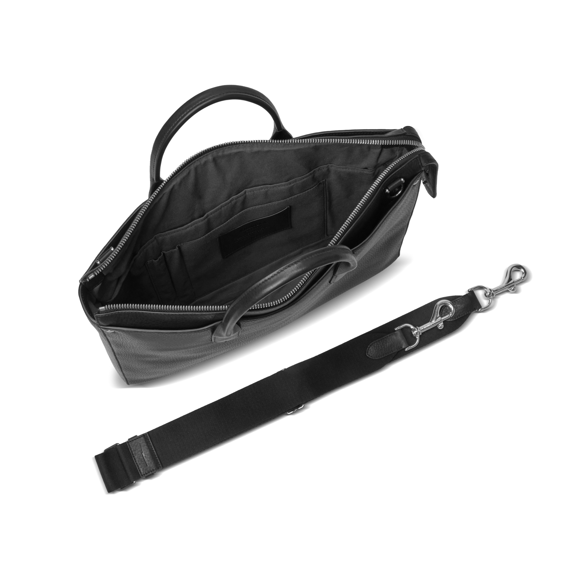 Slim Traveler Briefcase - Black