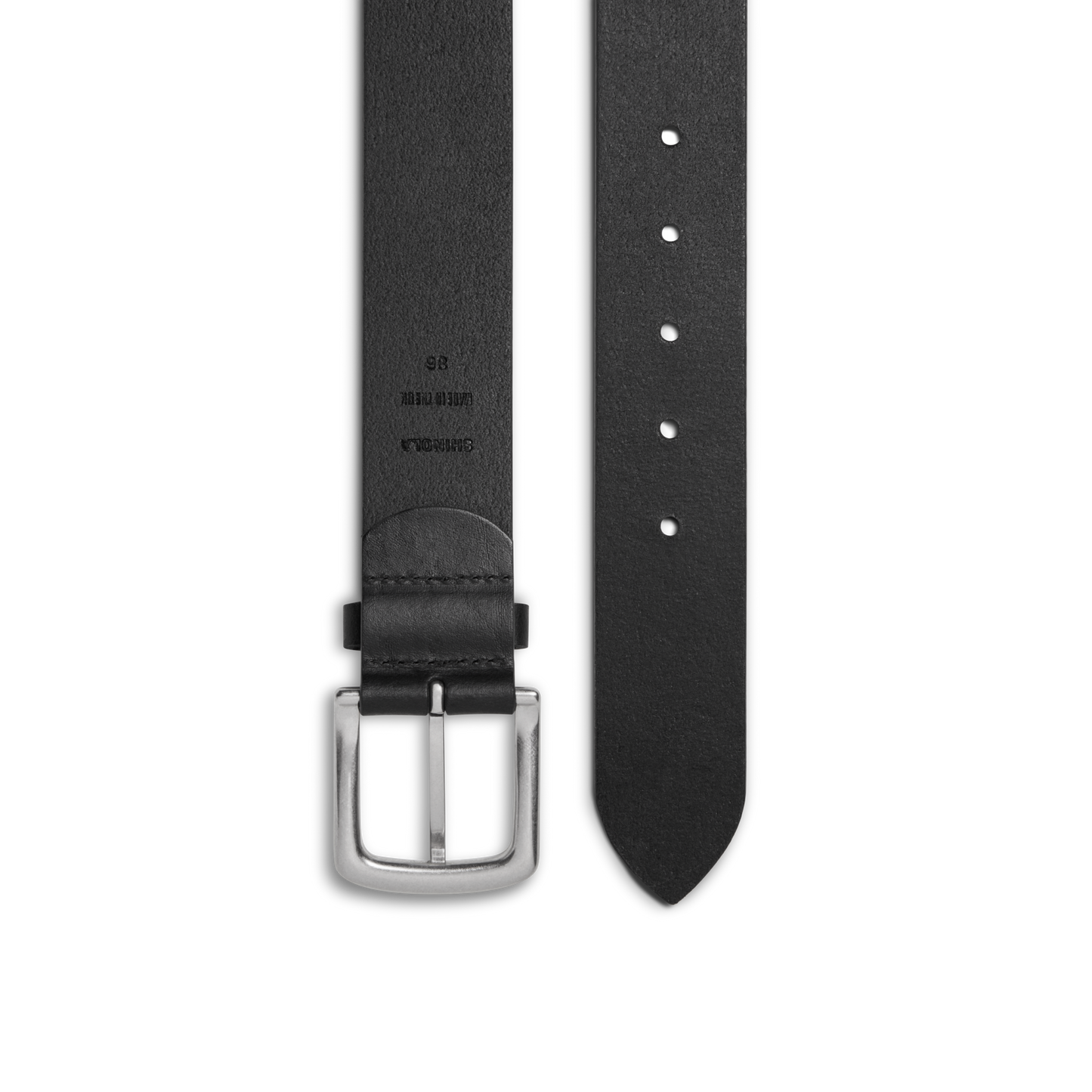 1 1/2" Essential Belt Natural Leather - Black