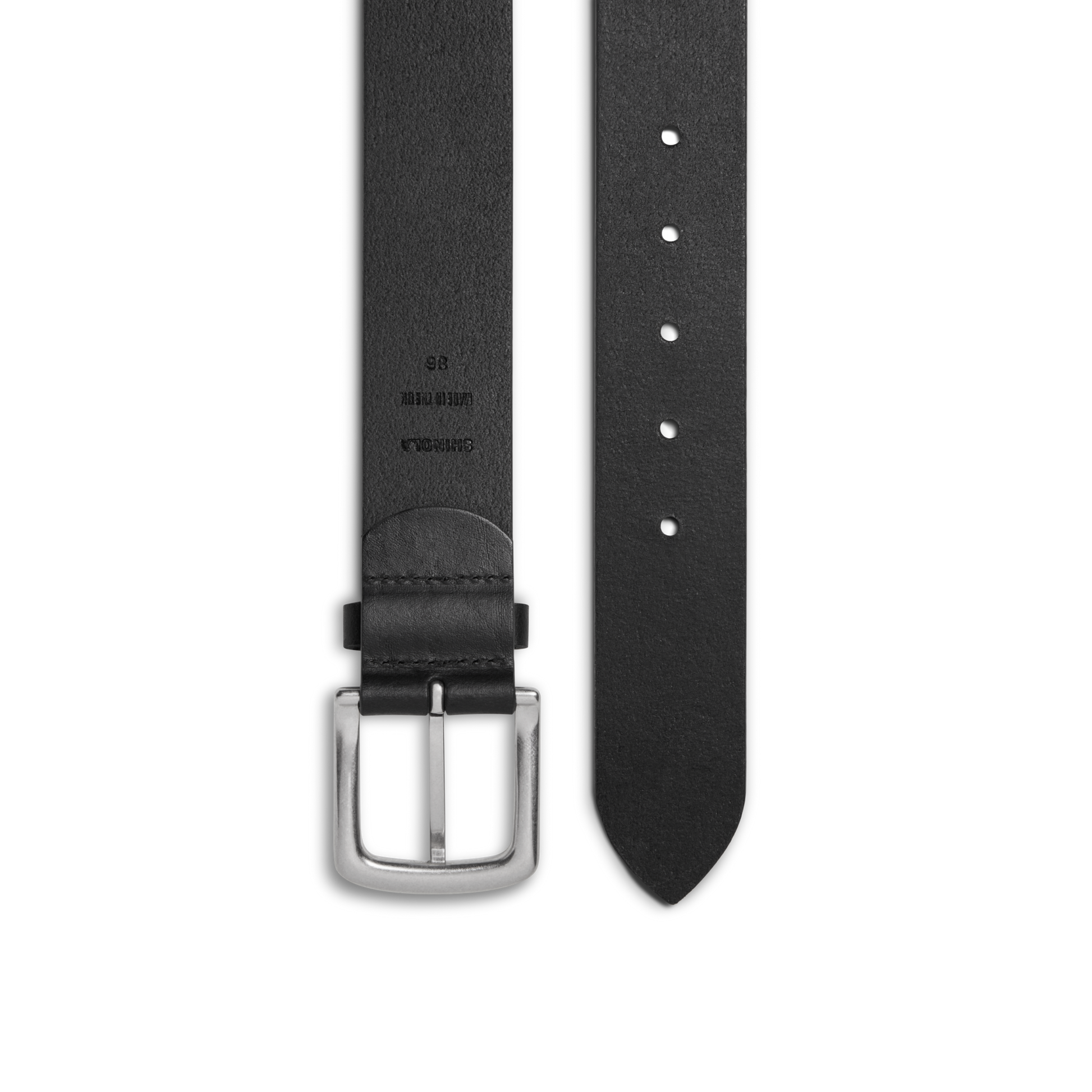 1 1/2" Essential Belt Natural Leather - Black
