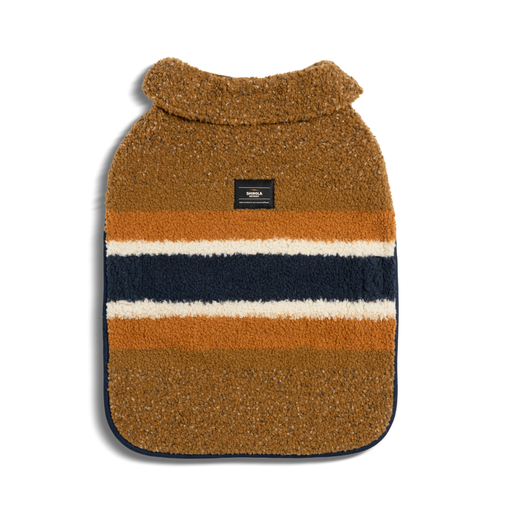 Dog Coat - Brand Stripe / Tan