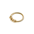 Rondelle Charm Ring - Yellow Gold