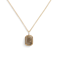 Petoskey Pendant Necklace with Pavé Diamond Bail