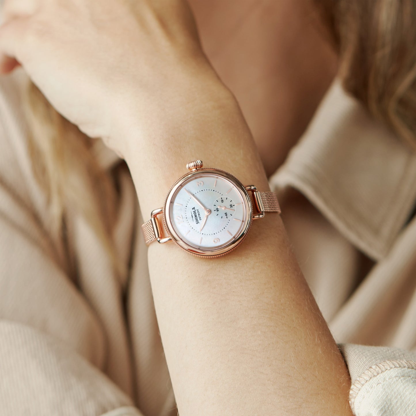 Birdy Watch - White Mother of Pearl