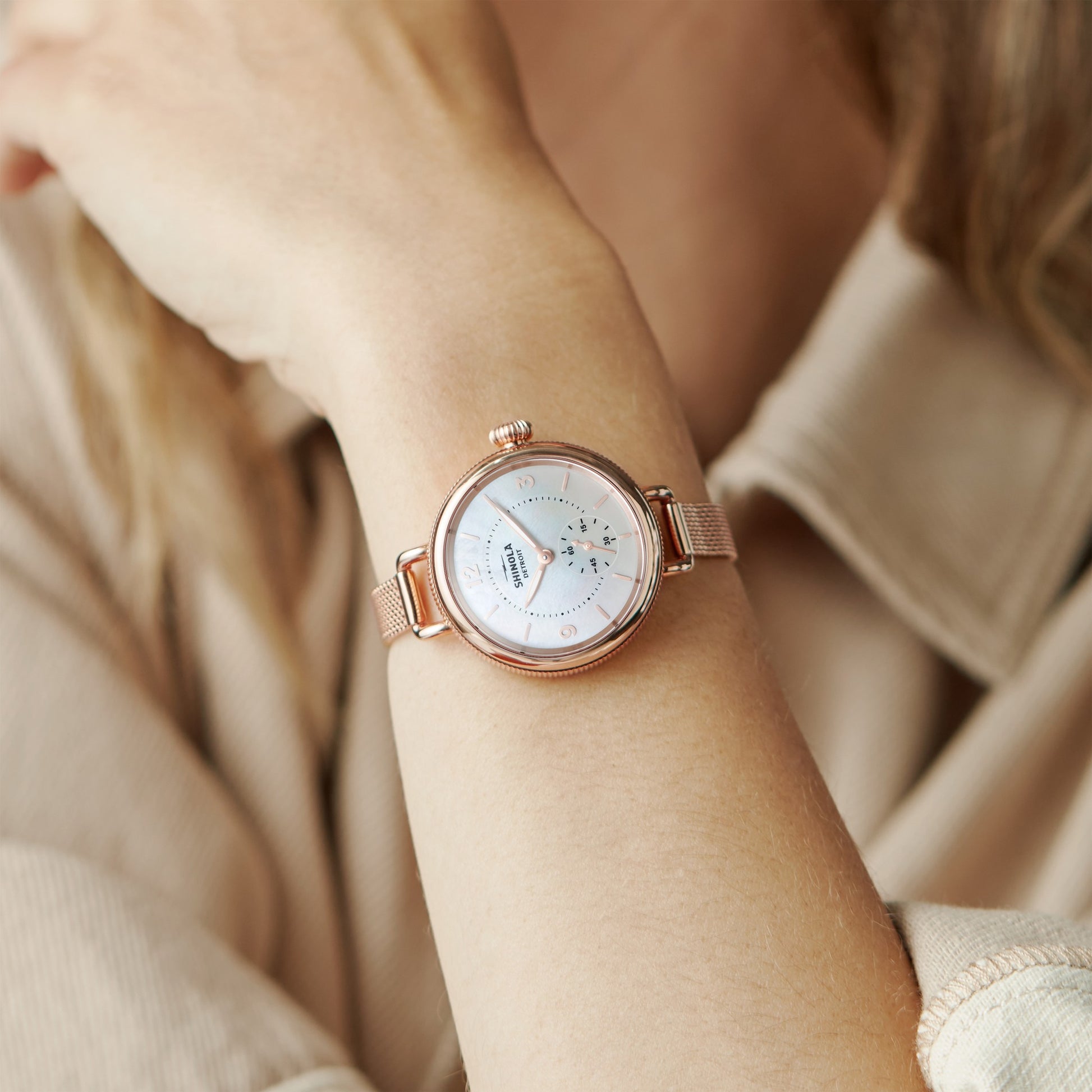 Birdy Watch - White Mother of Pearl