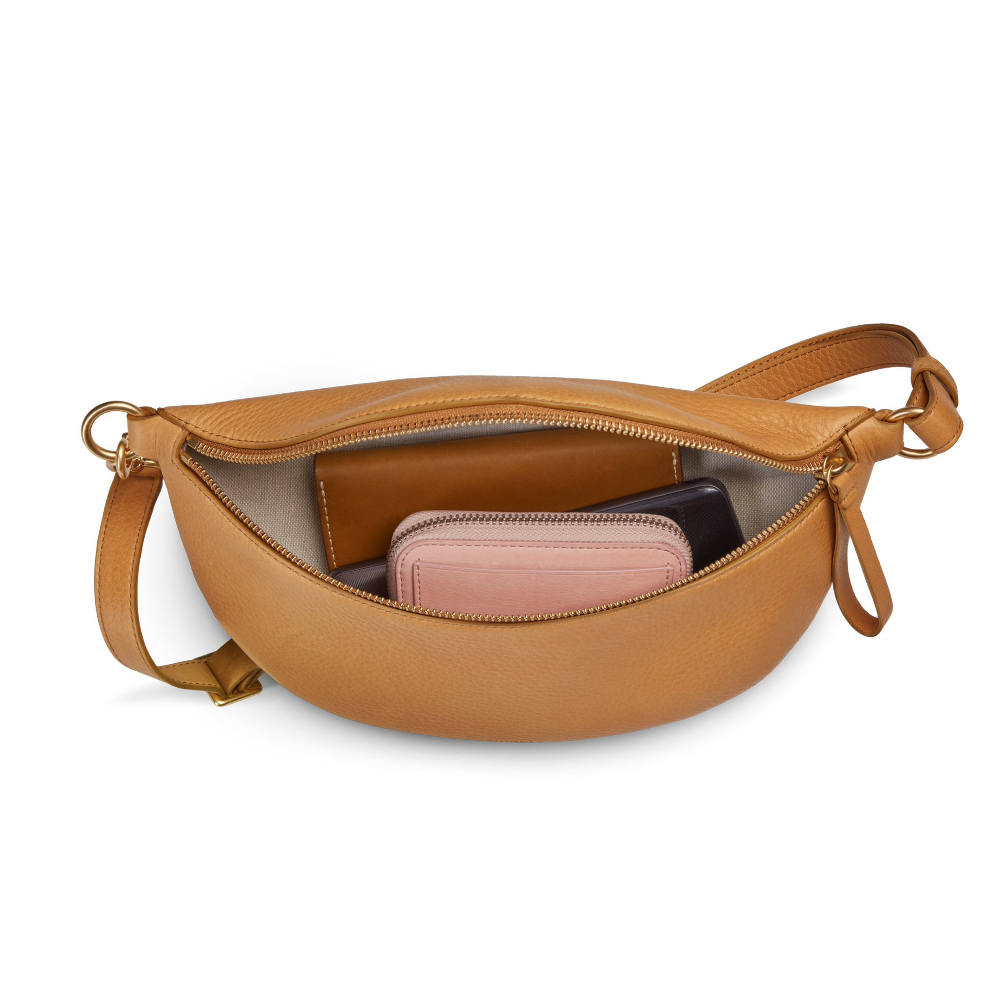 crossbody sling backpack leather Shinola | Women's Sling Bag | Honey