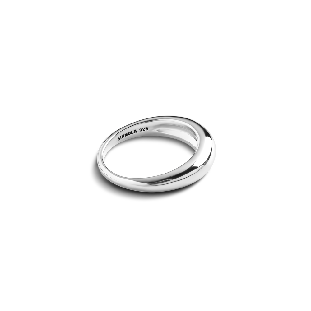 Signature Link Domed Ring - Sterling Silver