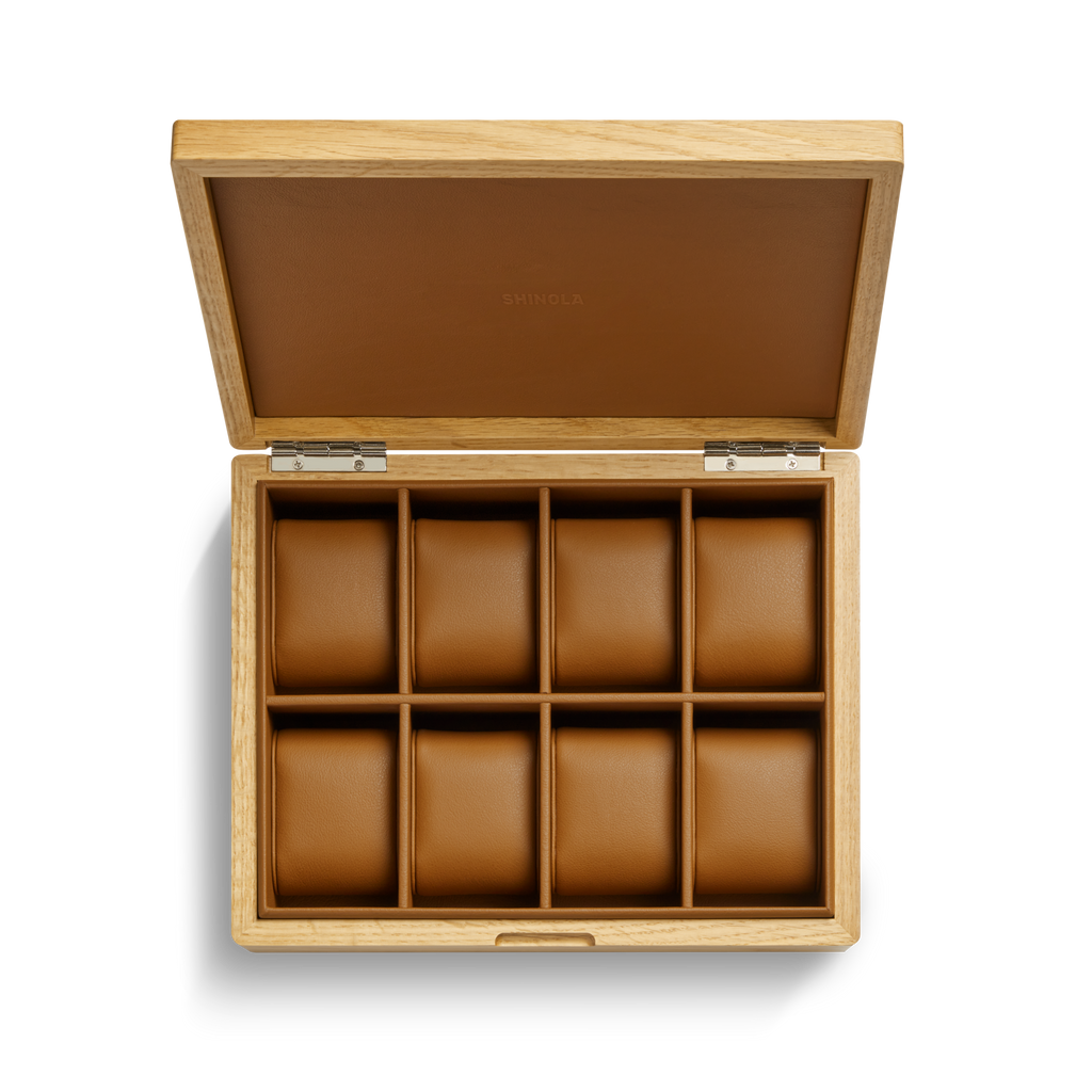 8 Slot Watch Box Oak