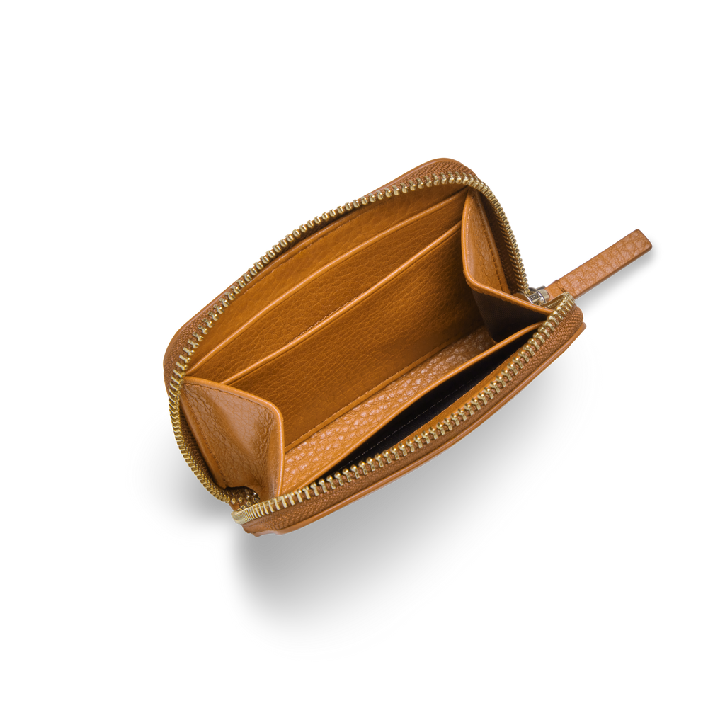 Small Zip Wallet - Honey