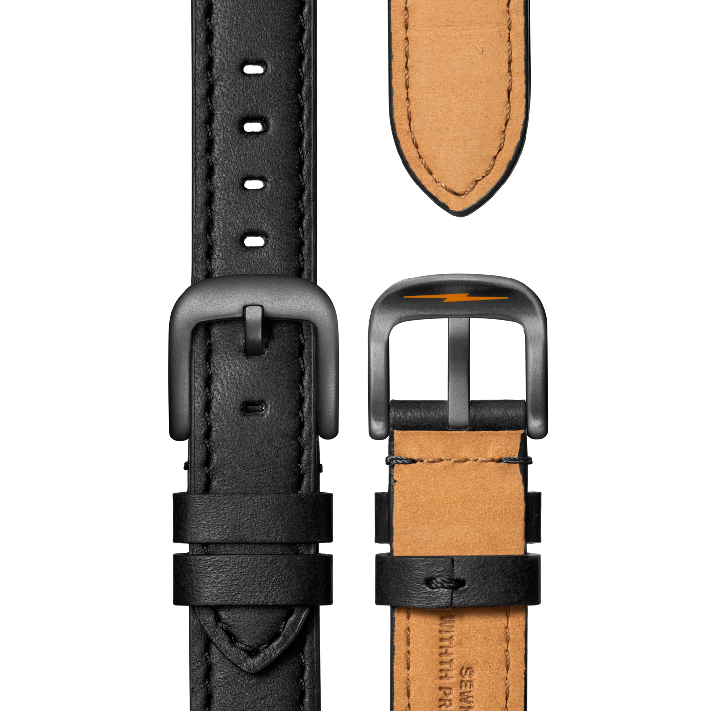 Canfield Sport Chronograph Watch - Black Leather Strap