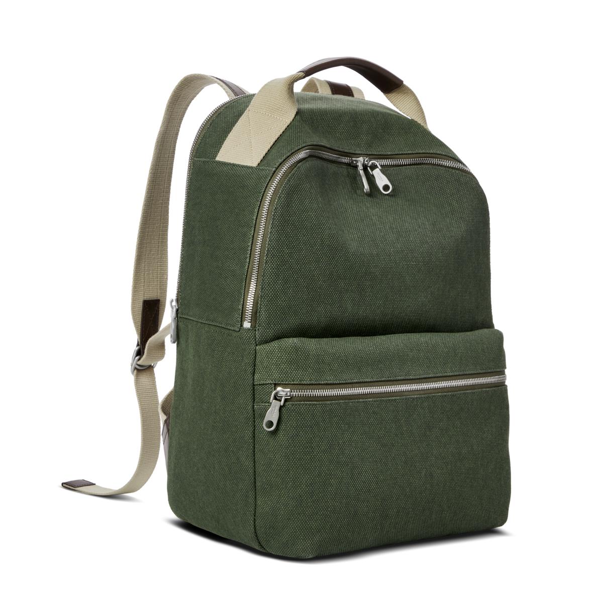 Runwell Canvas Backpack - Olive