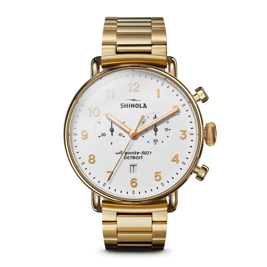 Canfield Chronograph Watch - White