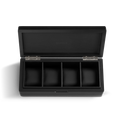 4 Slot Watch Box - Black