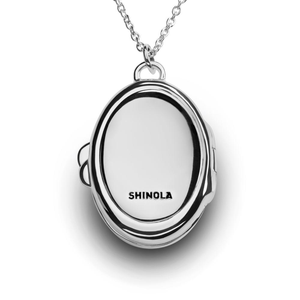 Heirloom Statement Locket Necklace - Sterling Silver