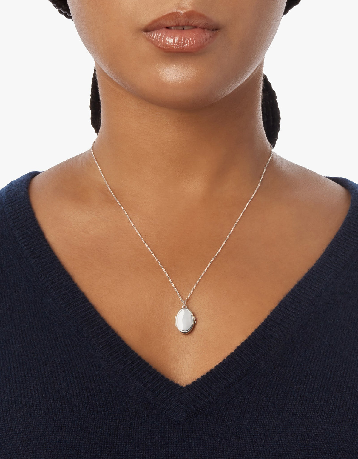 Heirloom Petite Locket Necklace - Sterling Silver
