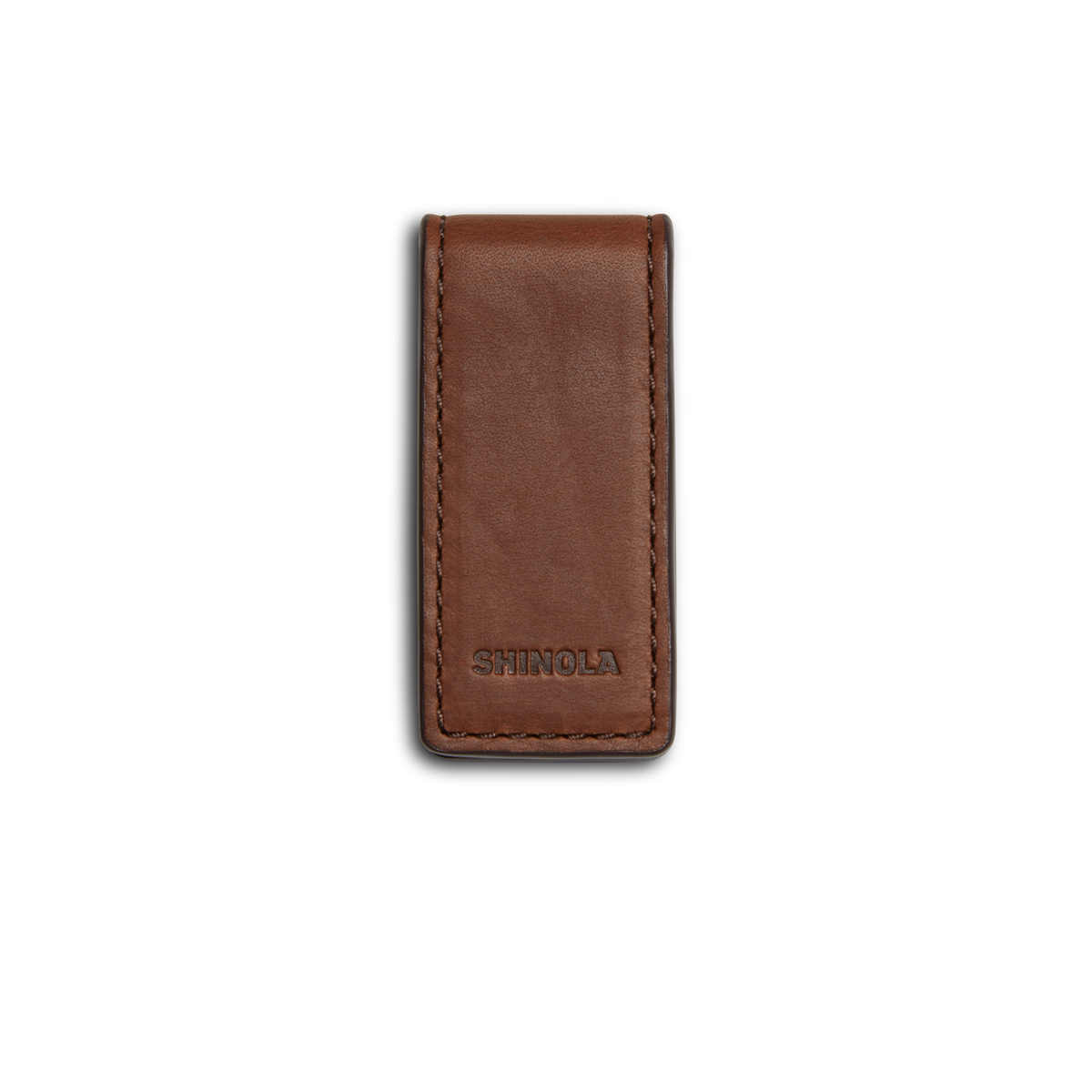 Magnetic Money Clip - Medium Brown
