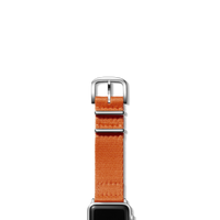 20mm Orange Split Nylon Apple Watch Strap - Orange