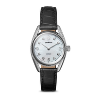 Diamond Derby Watch - White Mother of Pearl