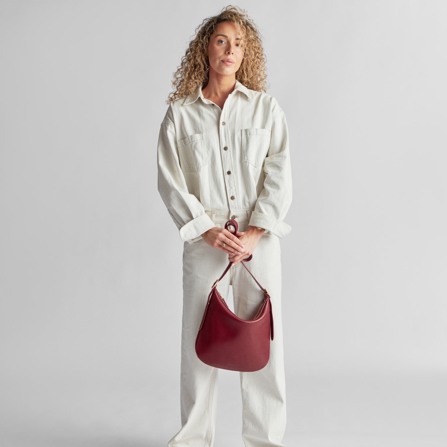 Medium Bixby Crossbody - Ruby