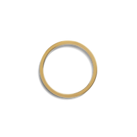 1mm Round Yellow Gold Band