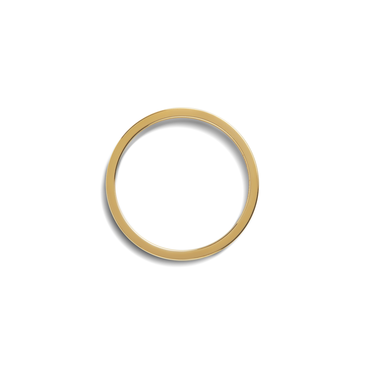 1mm Round Yellow Gold Band