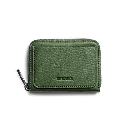 Pocket Small Zip Around Wallet - Evergreen