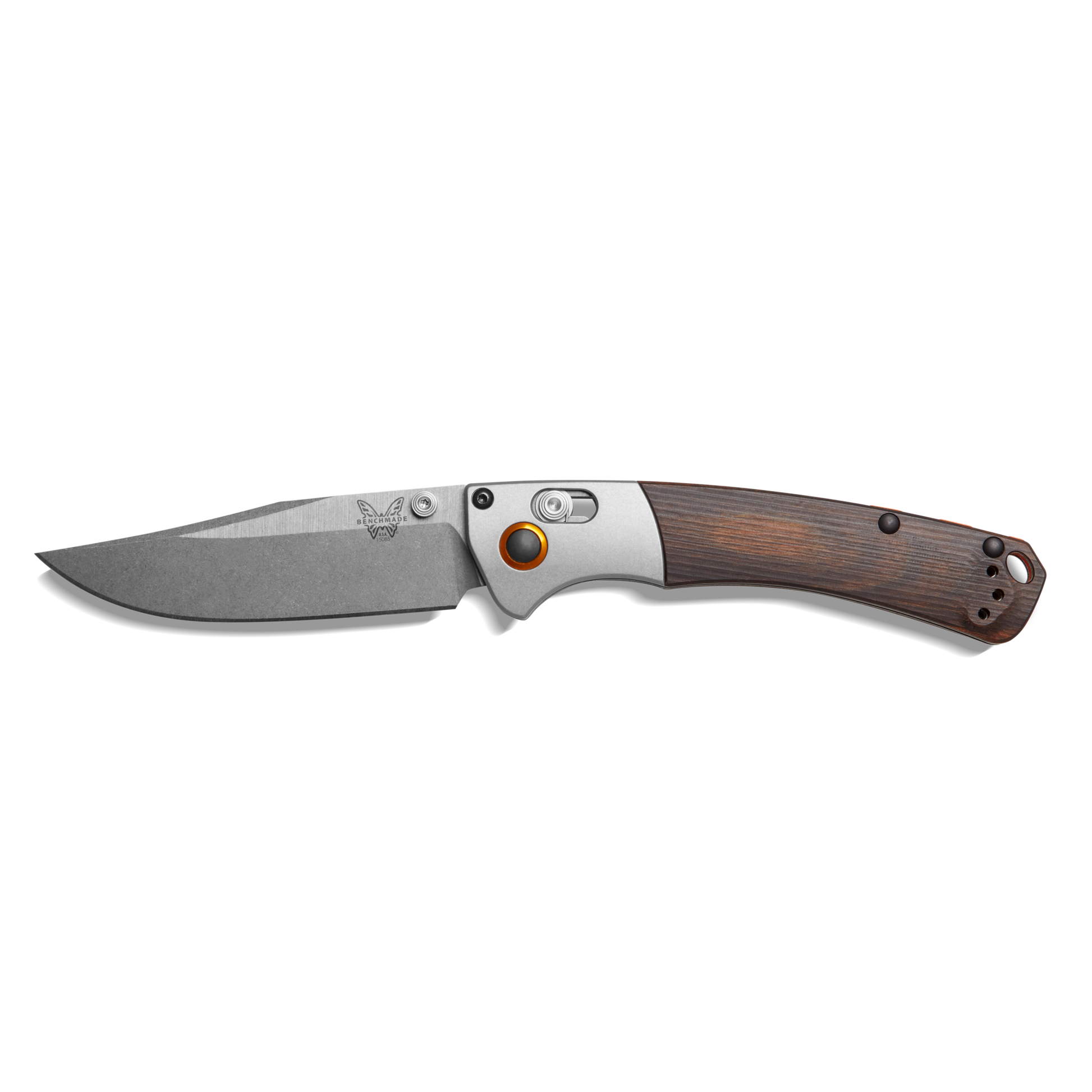 Shinola + Benchmade Mini Crooked River Pocket Knife - Steel