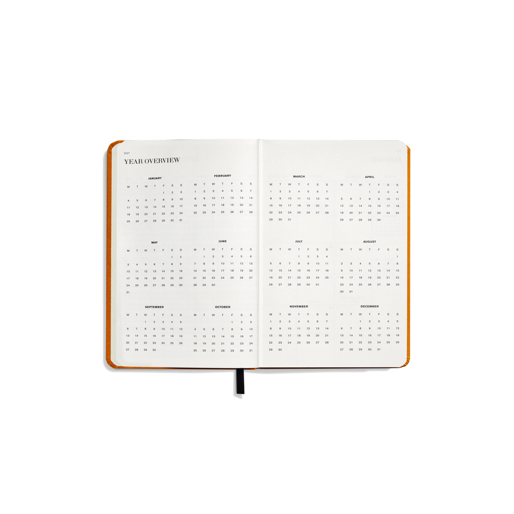 2027 12-Month Runwell Planner - Bold Orange
