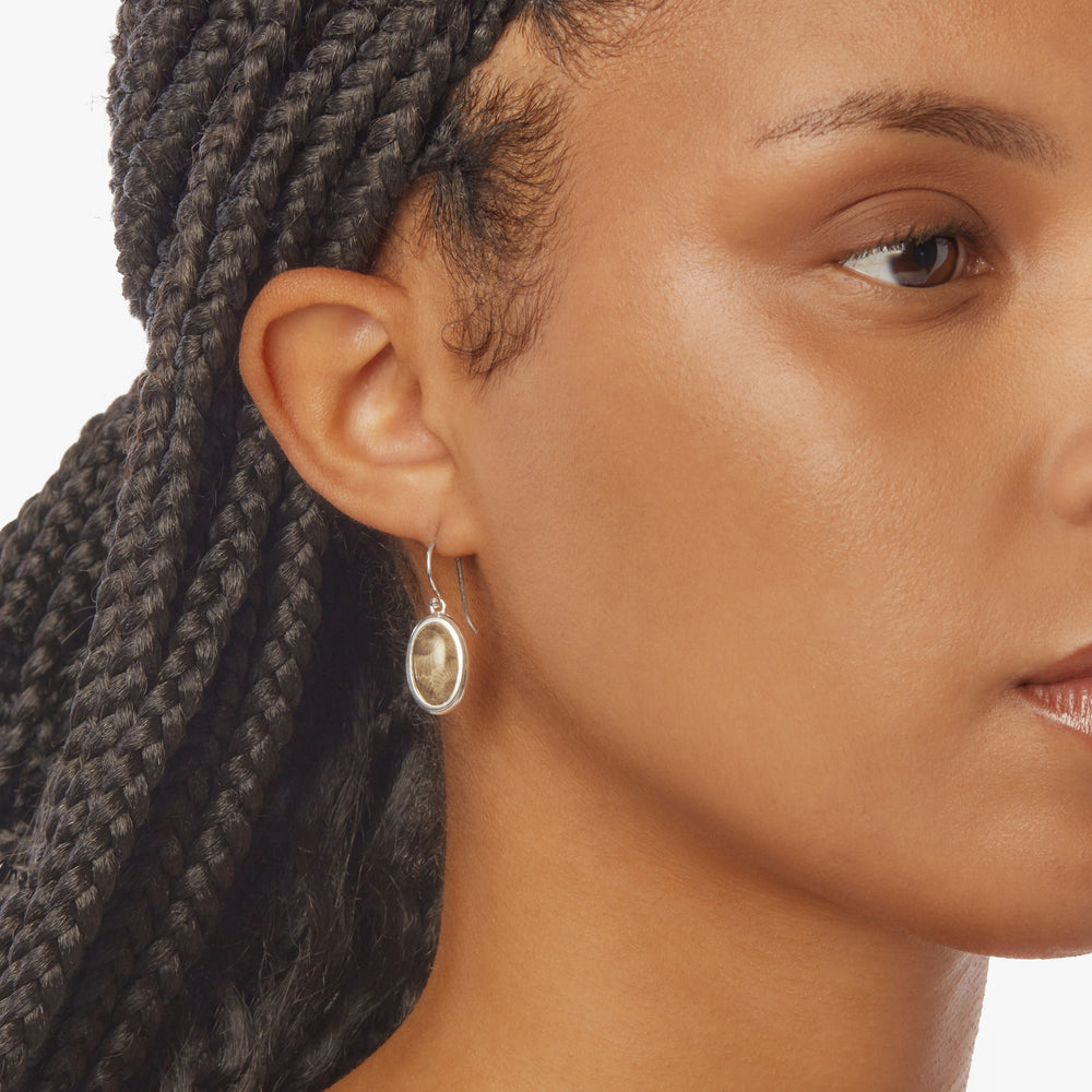 Heirloom Petoskey Drop Earrings - Sterling Silver