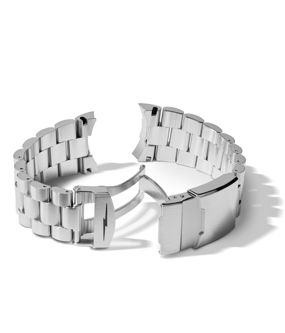 22mm Monster Stainless Steel 3-Link Bracelet - Stainless Steel
