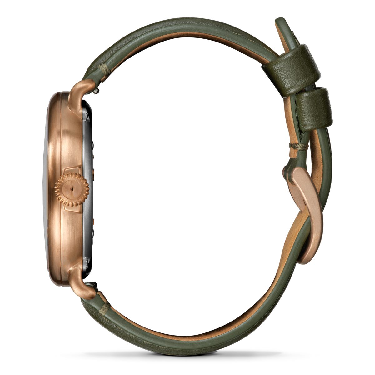 Bronze Runwell Watch - Dark Olive