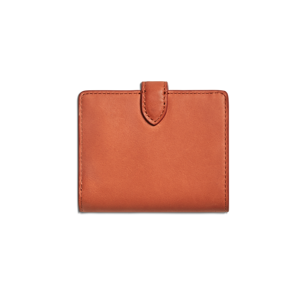 Small Snap Wallet - Rust