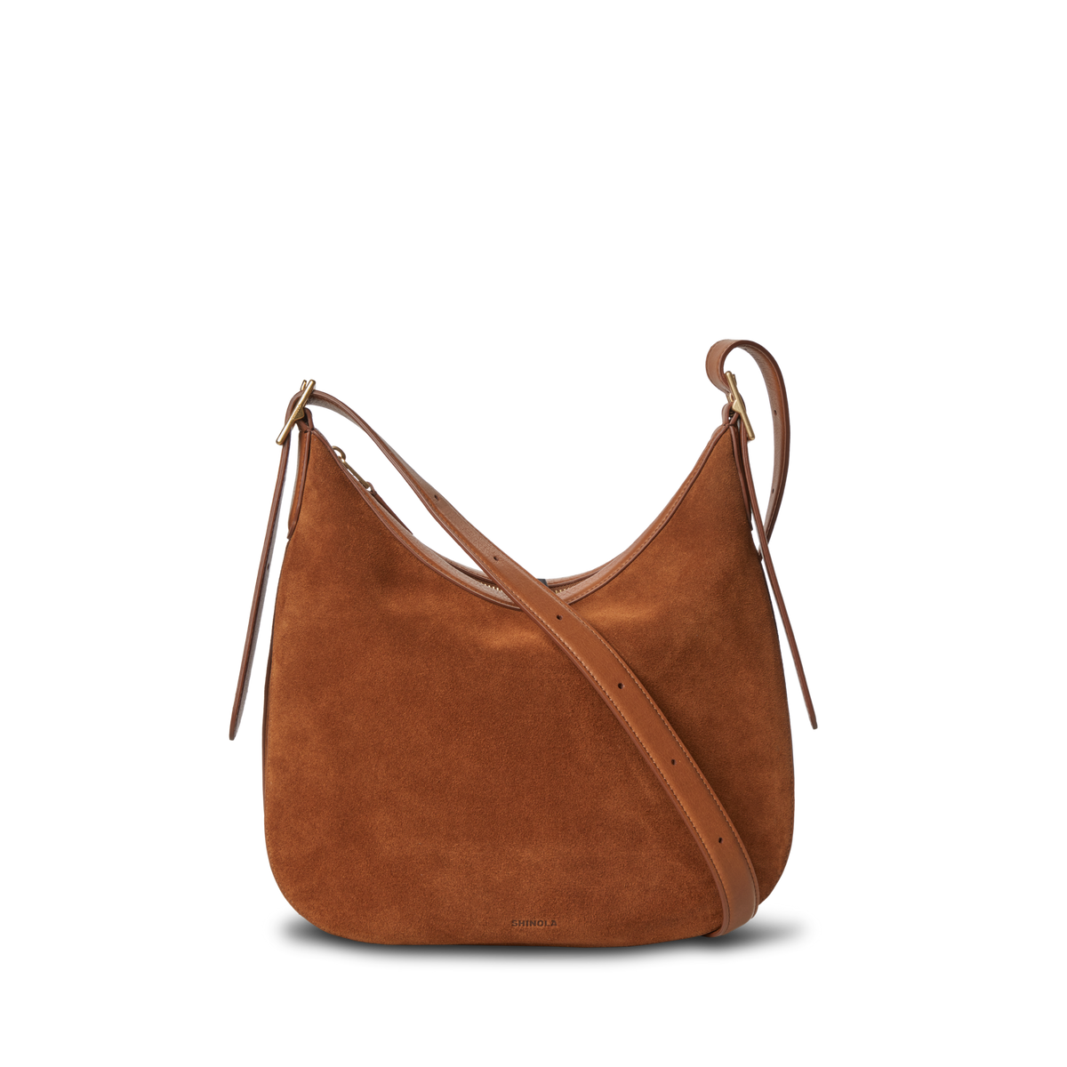 Medium Bixby Crossbody - Tan Suede