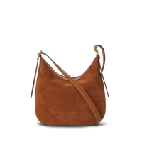 Medium Bixby Crossbody - Tan Suede