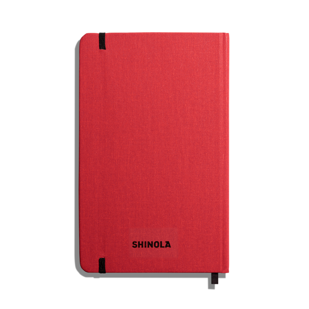 Medium Hard Ruled Journal - Tomato