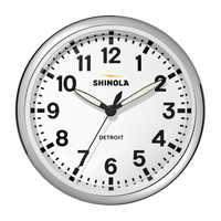 14" Runwell Clock - White