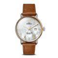 Canfield Watch 38mm -  MOP Tan Leather Strap