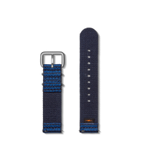 20mm Sea Blue Woven Watch Strap - Sea Blue