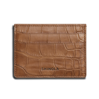 5 Pocket Card Case - Tan Alligator