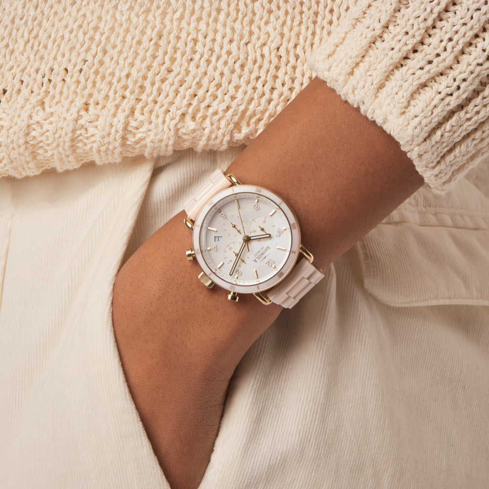 Canfield Sport Chronograph Watch - White