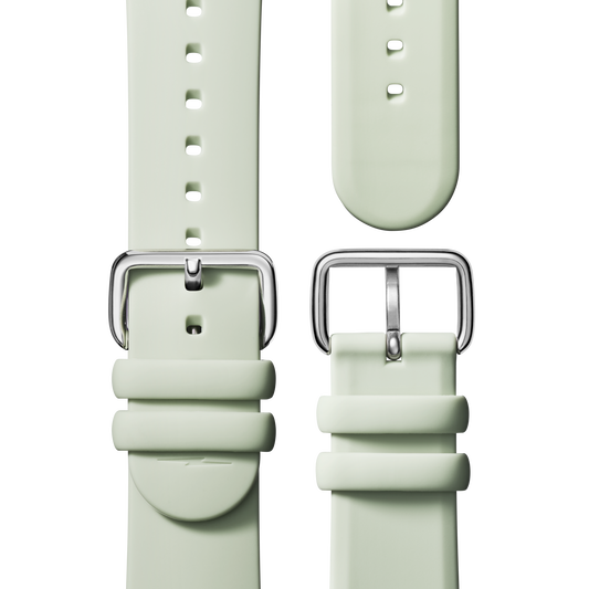 22mm Mint Silicone Watch Strap - Mint