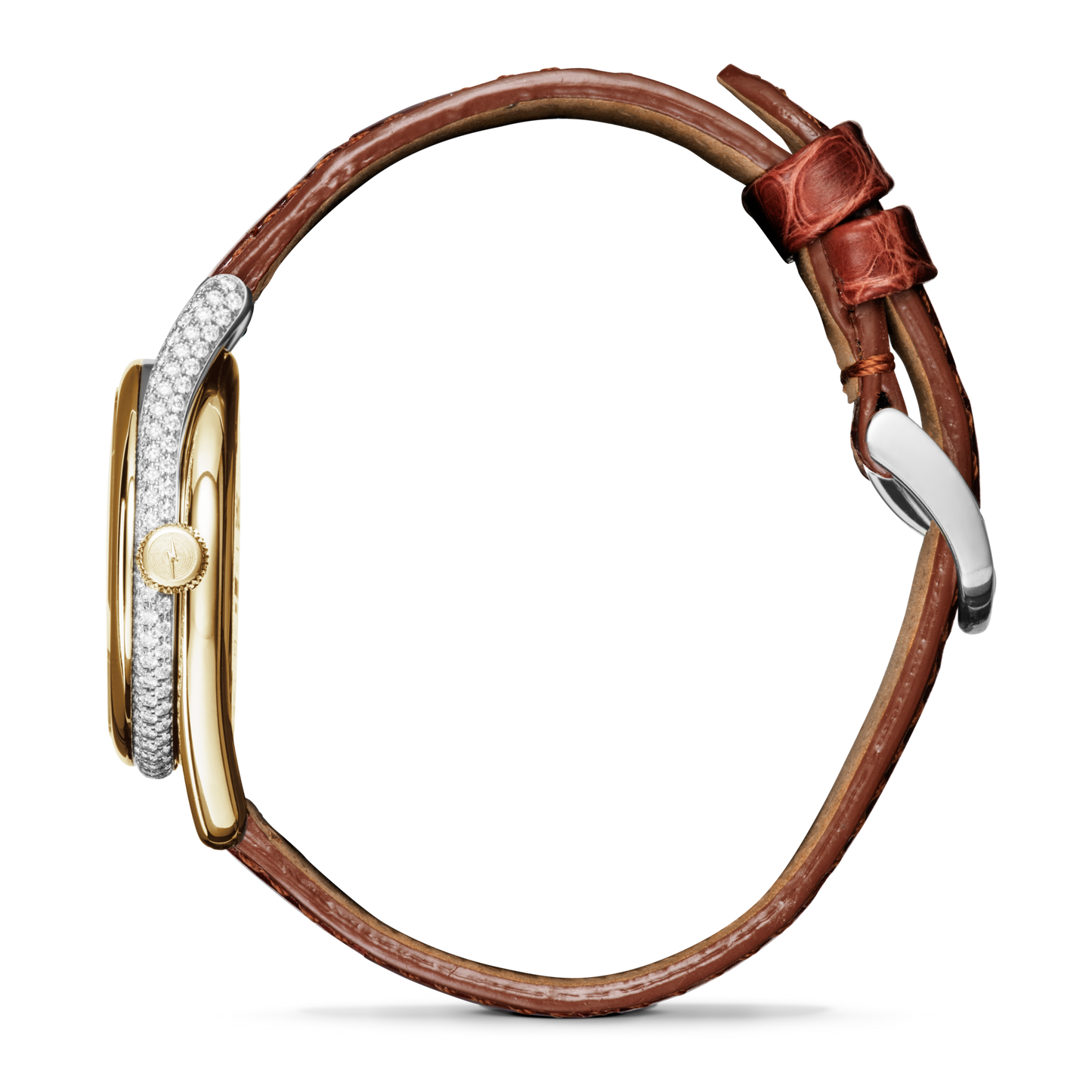 Diamond Derby Watch - Auburn Alligator Strap