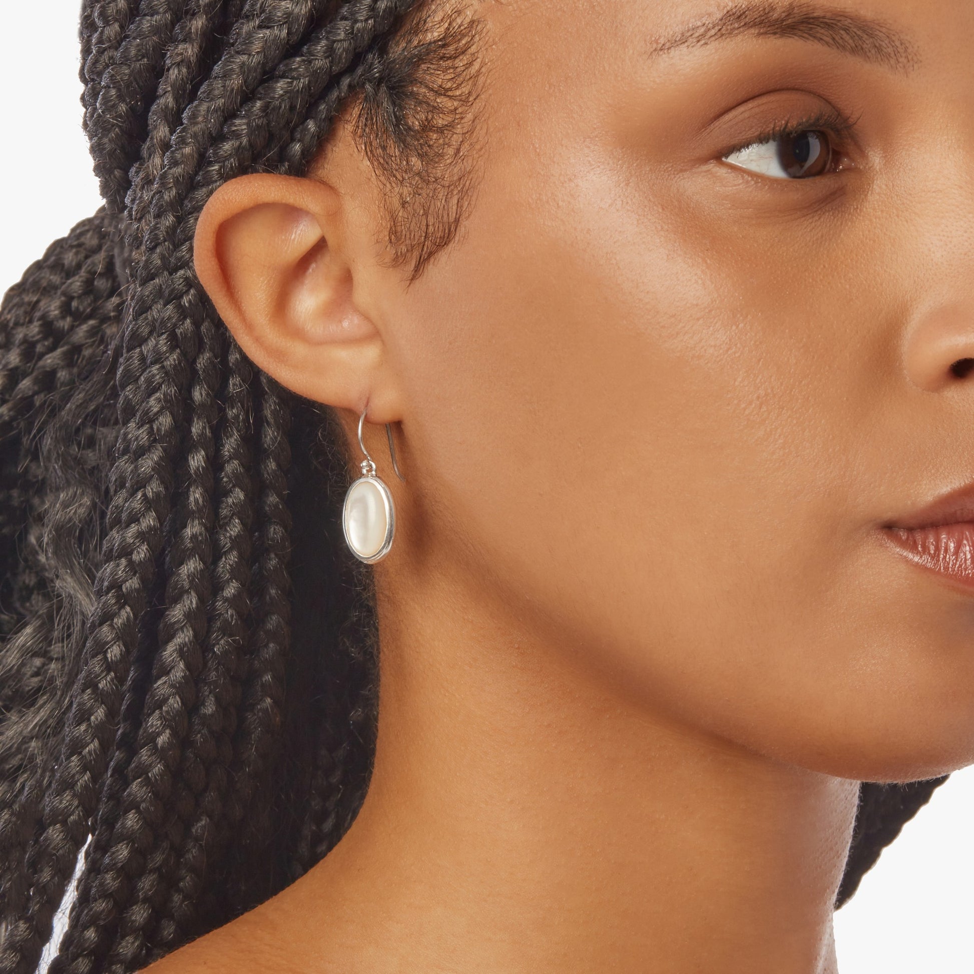 Heirloom Mother Of Pearl Drop Earrings - Sterling Silver