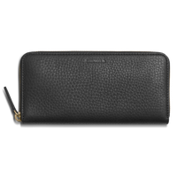 Continental Zip Wallet - Black