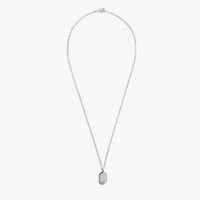 21mm Petoskey Tag Necklace - Sterling Silver